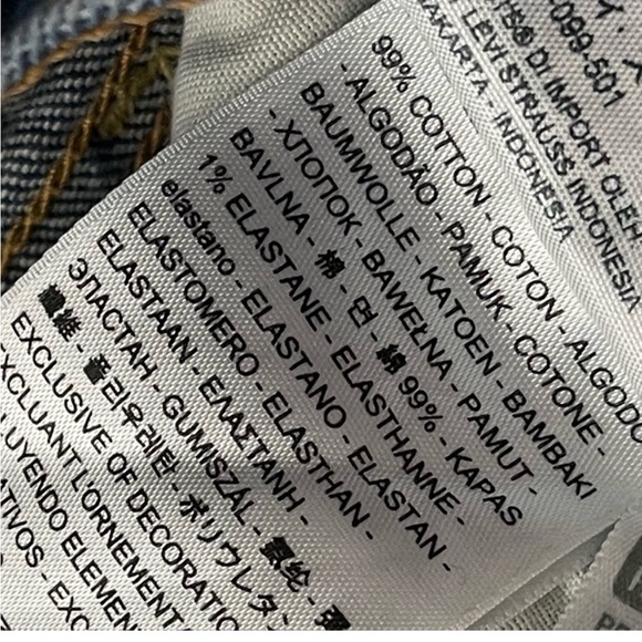 Levis Wedgie Straight Jeans 27 High Rise Button Fly Premium Denim Classic Casual - Picture 10 of 10